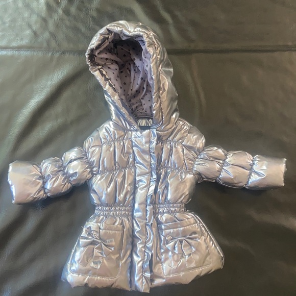 Rothschild Jackets & Coats New Rothschild Baby Girl Jacket 69 Months Metallic Silver Poshmark